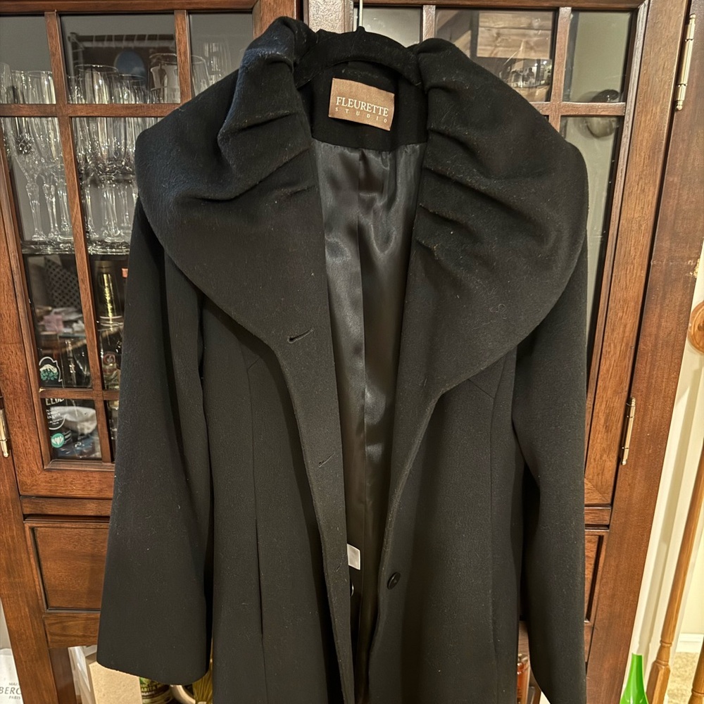 Classy & Sassy- Fleurette wool coat